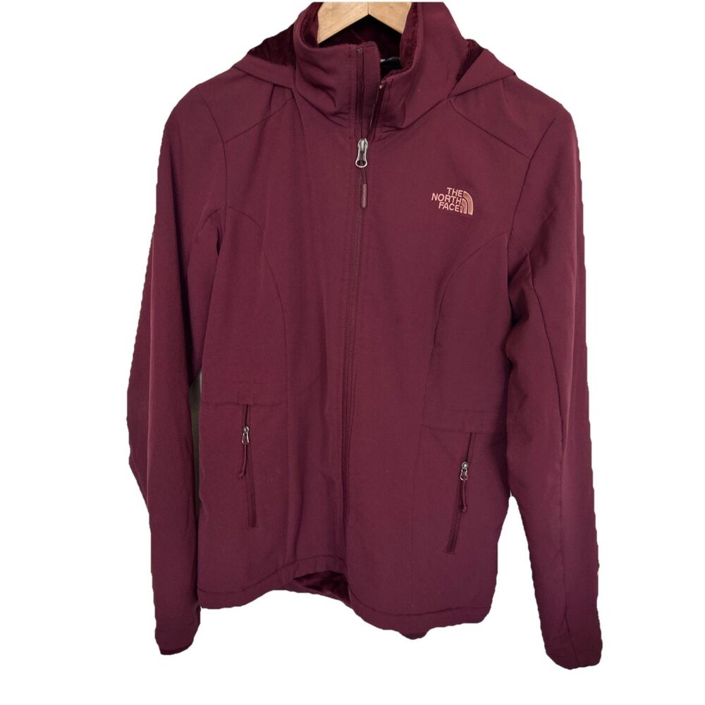 THE NORTH FACE Women's Jacket Size Small Shelbe Fleece Shell Hooded Full Zip